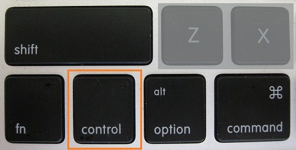 mac command for control key
